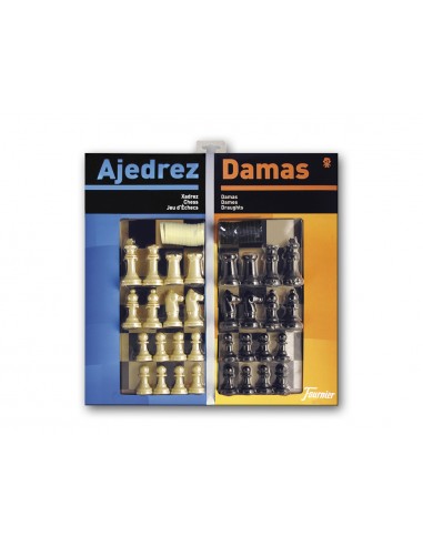 Ajedrez con damas tablero grande...