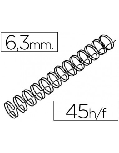 Espiral wire 31 6,3 mm n.4 negro...
