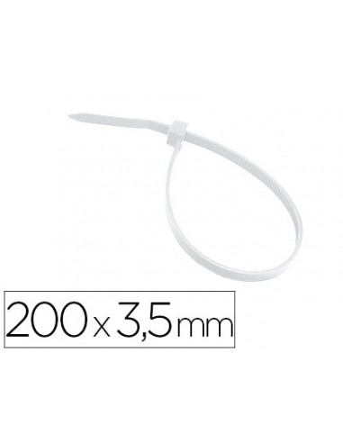 Brida 3m para interior blanca 200x3,5...