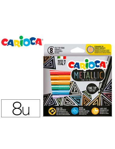 Rotulador carioca metallic punta fina...
