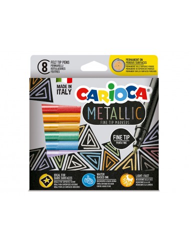 Rotulador carioca metallic punta fina...