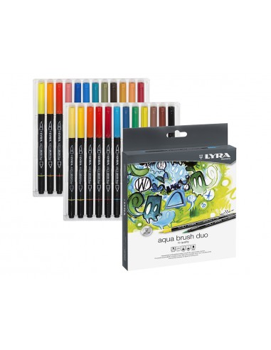 Rotulador lyra aqua brush duo caja de...