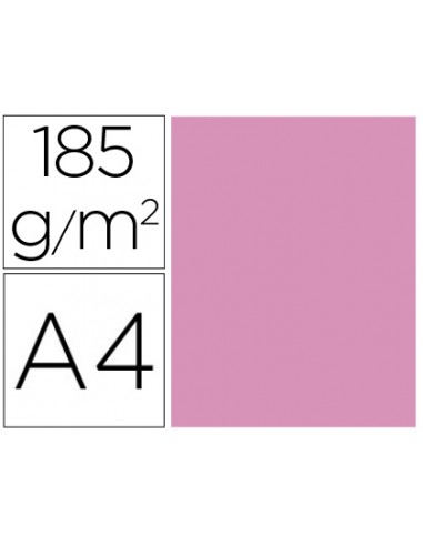 Cartulina guarro din a4 rosa chicle...