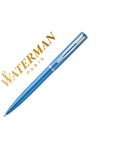 Boligrafo waterman allure laca azul...