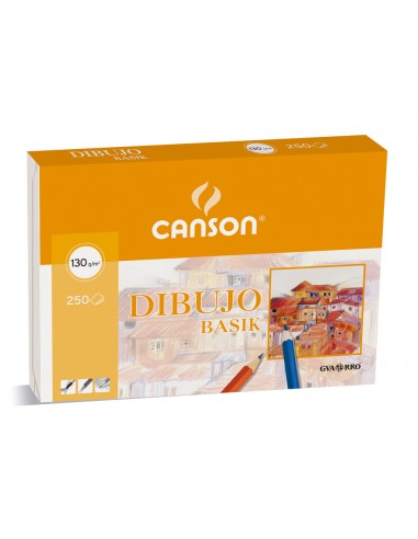 Papel dibujo basik 23x32.5 cm 130 gr...