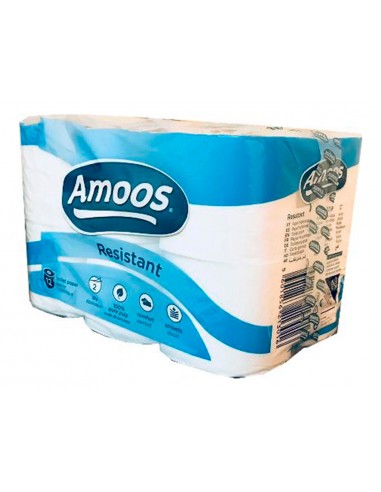 Papel higienico amoos 2 capas 100 mm...