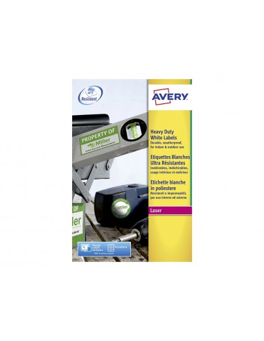 Etiqueta adhesiva resistente avery...