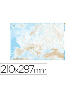 Mapa mudo b/n din a4 europa...