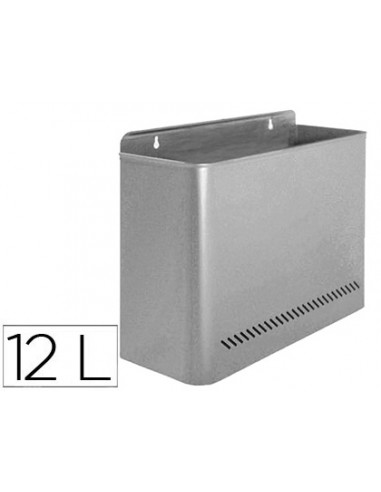 Papelera metalica 99 de pared gris...