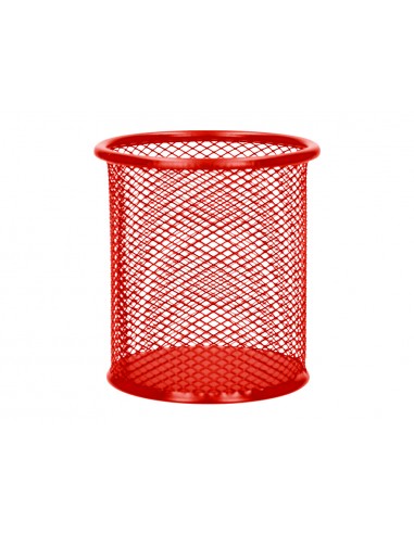 Cubilete portalapices q-connect rojo...