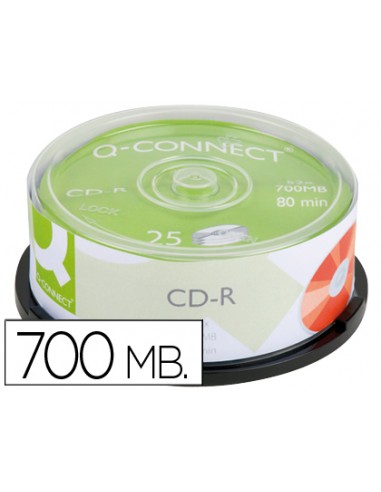 Cd-r q-connect capacidad 700mb...