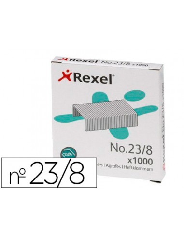 Grapas rexel 23/8 acero caja de 1000...