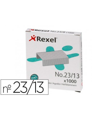 Grapas rexel 23/13 acero caja 1000...