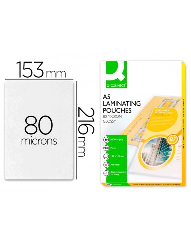 Bolsa de plastificar q-connect 153 x...