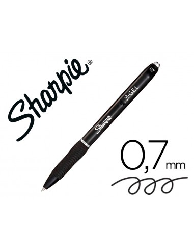 Boligrafo sharpie retractil tinta gel...