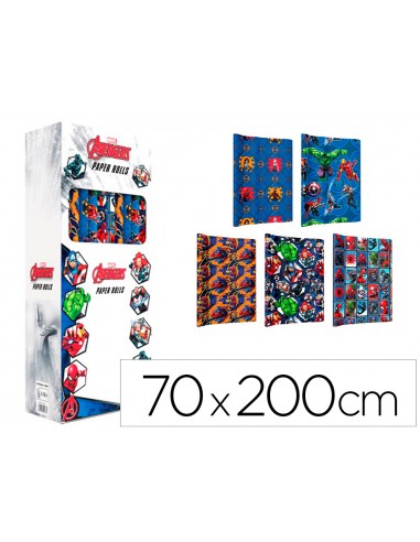 Papel de regalo basika marvel rollo...
