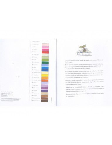 Cuaderno de colorear susaeta animales...