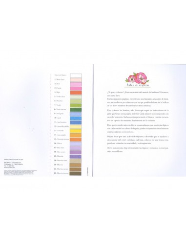 Cuaderno de colorear susaeta flores...