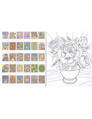 Cuaderno de colorear susaeta flores...