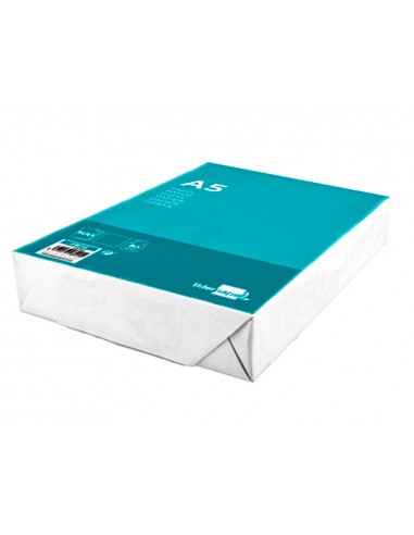 Papel liderpapel a5 80g/m2 liso...