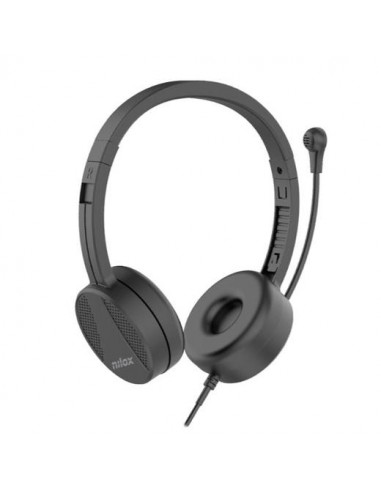NILOX AURICULARES MICRÓFONO BIAURAL...
