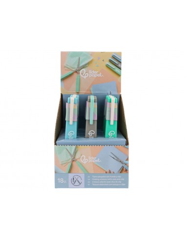 Tijera liderpapel plegable 12 cm con...