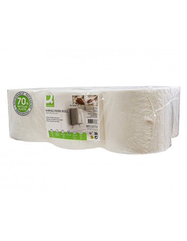 Papel secamanos q-connect celulosa...