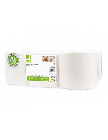 Papel secamanos q-connect celulosa...