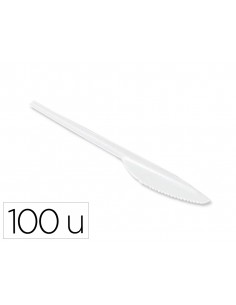 Cuchillo de plastico blanco...