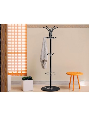 Perchero metalico q-connect negro de...