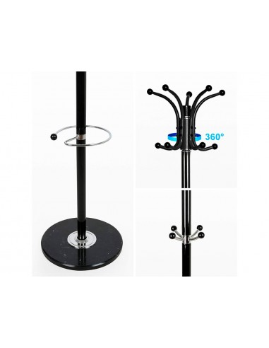 Perchero metalico q-connect negro de...