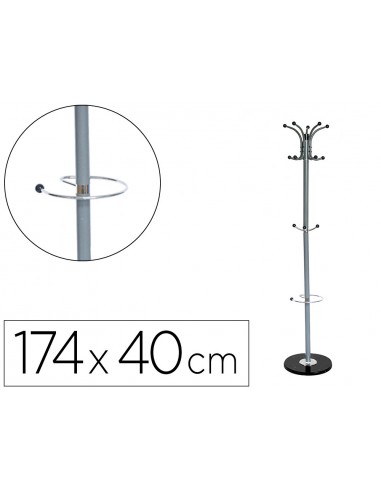 Perchero metalico q-connect gris de...