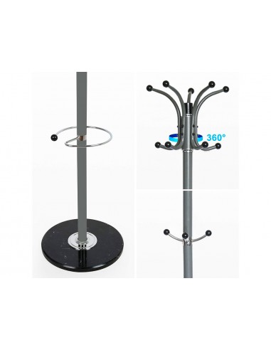 Perchero metalico q-connect gris de...