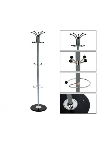 Perchero metalico q-connect gris de...