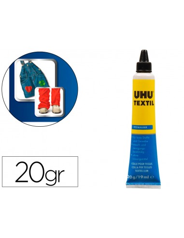 Pegamento uhu especial textil tubo 20...
