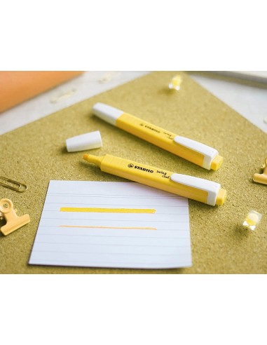 Rotulador stabilo fluorescente fino...