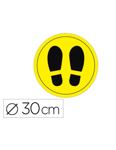 Circulo de señalizacion adhesivo apli...