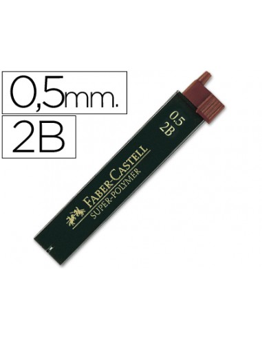 Minas faber grafito 9065 0,5 mm 2b...