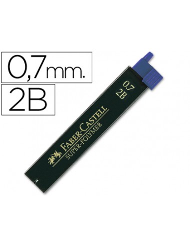 Minas faber grafito 9067 0,7 mm 2b...