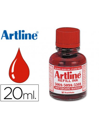 Tinta artline rojo para rotulador...