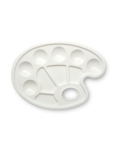 Paleta plastico lidercolor ovalada 10...