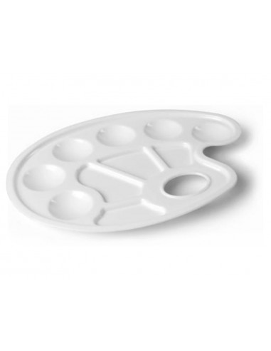 Paleta plastico lidercolor ovalada 10...