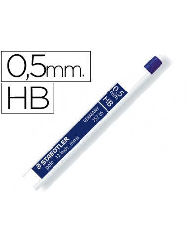 Minas staedtler grafito 0,5 mm hb...