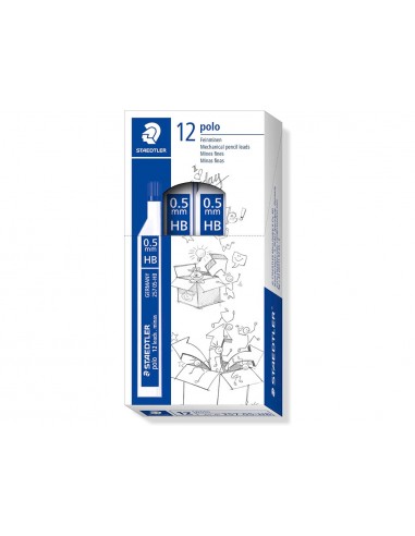 Minas staedtler grafito 0,5 mm hb...