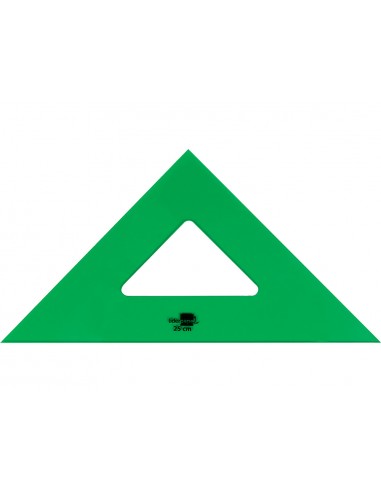 Escuadra liderpapel 25 cm acrilico verde