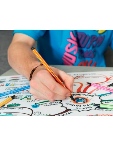 Rotulador stabilo punta de fibra pen...