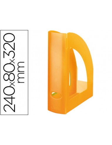 Revistero plastico q-connect naranja...