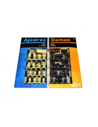 Ajedrez con damas tablero grande...