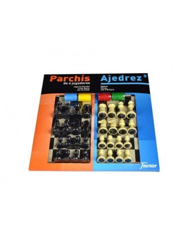 Parchis con ajedrez tablero grande 4...