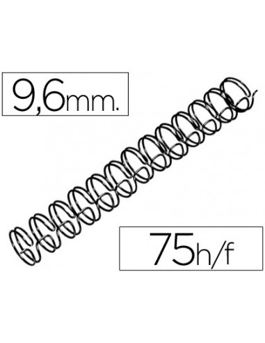 Espiral wire 31 9,6 mm n.6 negro...